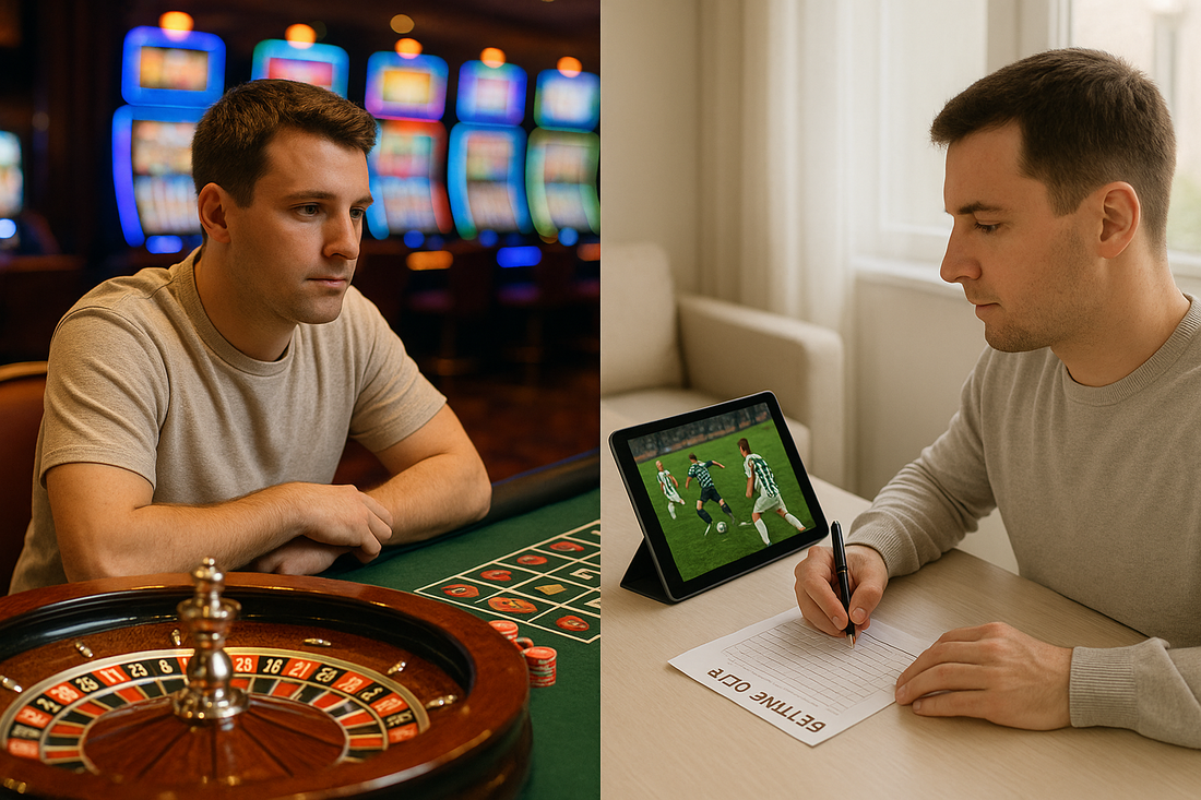 Between casino and sports betting